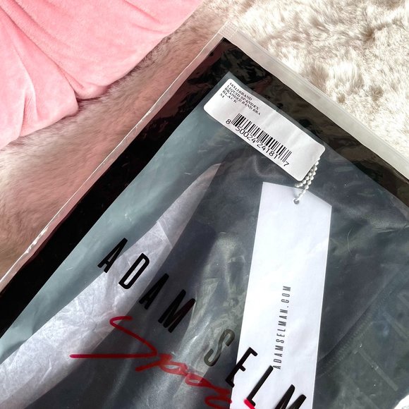 NWT Stunning Adam Selman Sport Liquid Latex "Branded Band Bra" - Picture 13 of 13